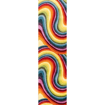 Flow Abstract Swirl Area Rug